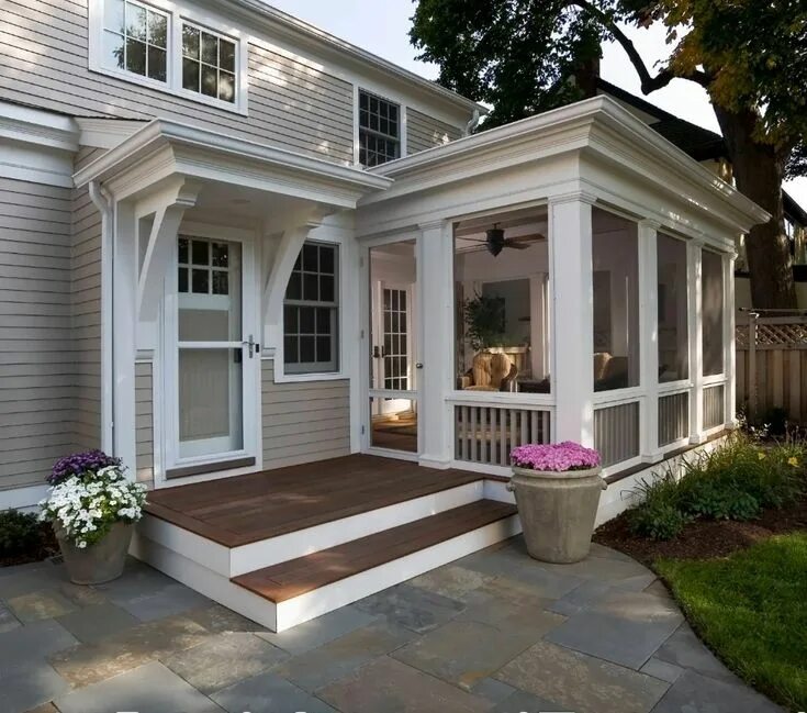 Примеры крыльца в частном доме Creative Screened Porch Design ideas Screened porch designs, Back porch designs,