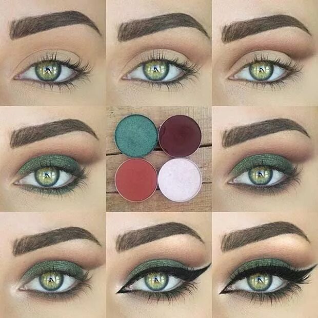 Примеры макияжа для зеленых глаз How to Make Your Eyes Look Bigger and Attractive with Makeup Makeup looks for gr