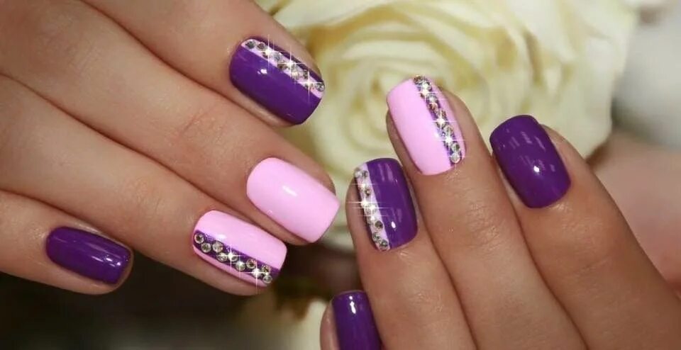 Примеры маникюра гель фото Pin on Nägel Purple nail designs, Purple nails, Best nail art designs