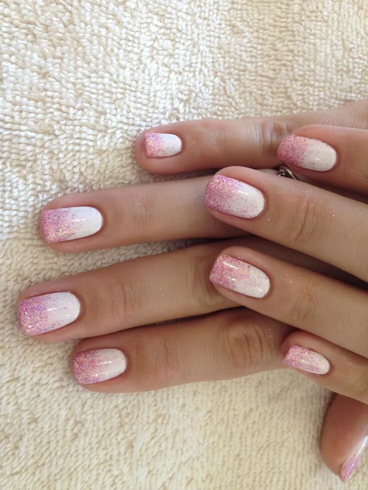 Примеры маникюра гель лаком фото Pin on Things to Wear White gel nails, White shellac nails, Shellac nail art