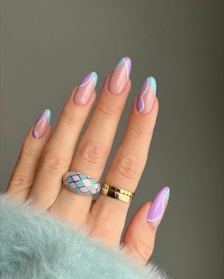 Примеры модного маникюра 2024 Spring Nail Ideas 2022 Artist Hue Stylish nails, Simple nails, Lilac nails