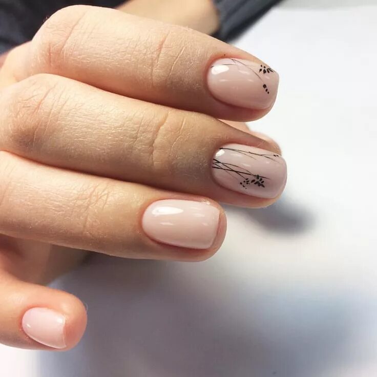 Примеры нюдовых маникюров Nails minimalism Unghie idee, Unghie, Unghie gel