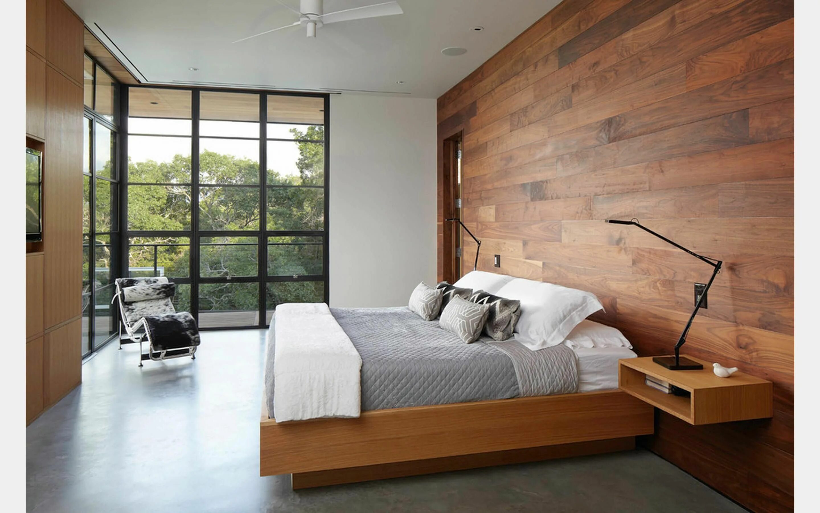 Примеры отделки спальни wood planks behind bed - Google Search Deco chambre a coucher, Idées chambres, C