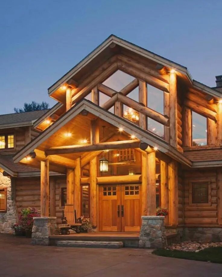 Примеры перекрашивания дома из дерева These Lake Houses Are Giving Us Serious FOMO Log home floor plans, Log homes ext