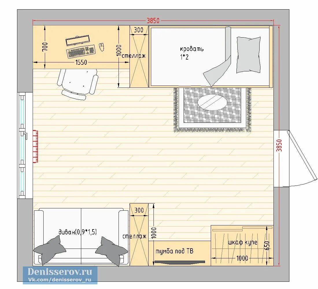 Примеры планировки детской комнаты Планировка детской комнаты 15 кв.м. фото с размерами для одного ребенка Студия Д