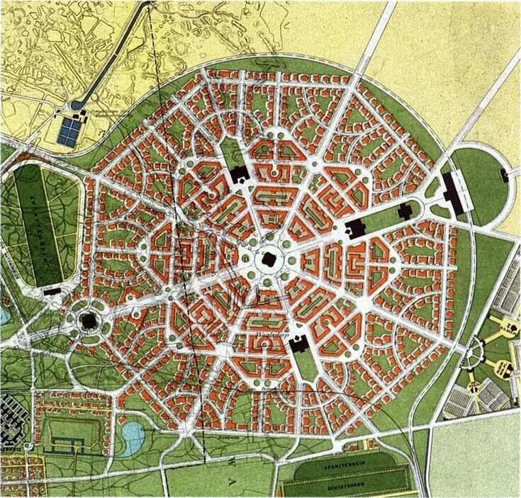 Примеры планировки городов BERLAGE’S 1908 EXPANSION PLAN, THE HAGUE - THE NETHERLANDS Градостроительное про