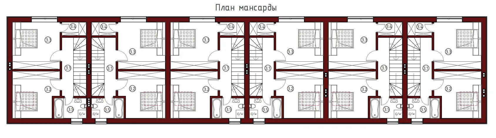 Примеры планировки таунхаусов жк биография Проект таунхауса Ричмонд