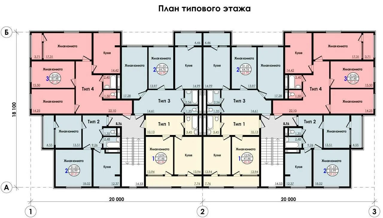 Примеры планировки жилого дома Проект многоквартирного жилого дома