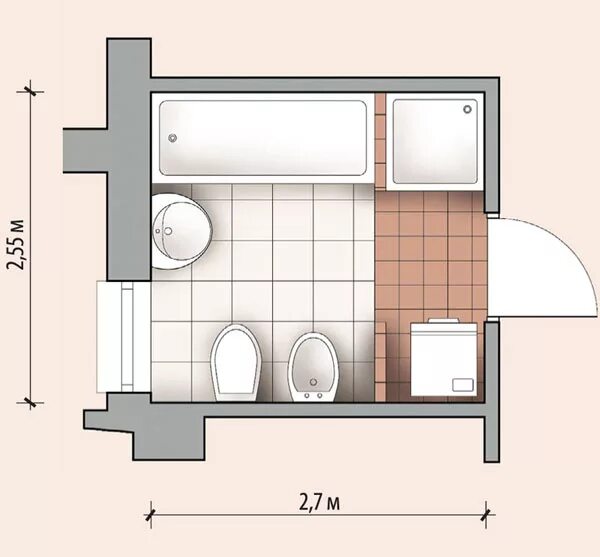 Примеры планировок ванных комнат Акриловая ванна Radomir Уэльс 170x75: купить в Москве.