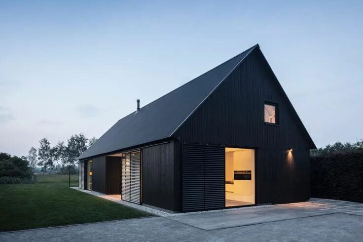 Примеры построенных домов Gallery of Barnhouse V / Wenink Holtkamp Architecten - 12 Modern barn house, Bar