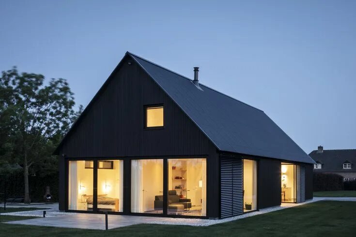 Примеры построенных домов Gallery of Barnhouse V / Wenink Holtkamp Architecten - 18 Small house exteriors,