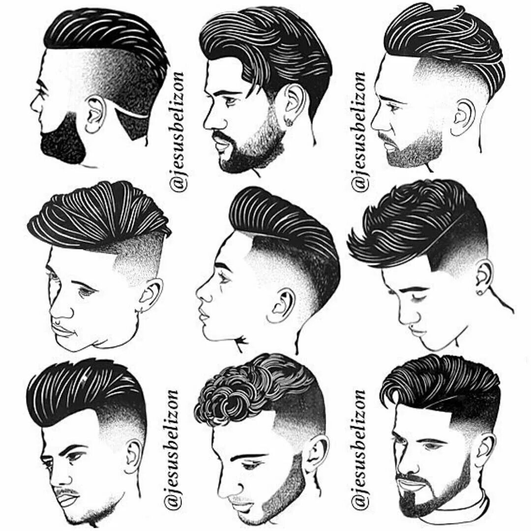 Примеры причесок Pin on Men style infographic Hair and beard styles, Gents hair style, Thick hair