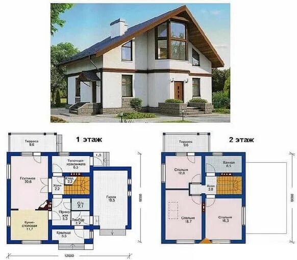 Примеры проектов домов из газобетона Sketch project of a country cottage. 2023 ПРОЕКТИРОВАНИЕ ДОМОВ, КОТТЕДЖЕЙ. ГОТОВ