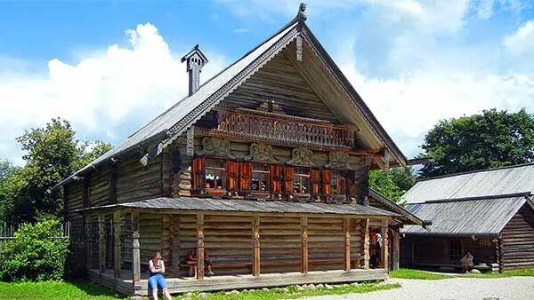 Примеры русского дома Old Russian log house in Vitoslavitsy open air museum. #Russianhouse, #izba, #ru