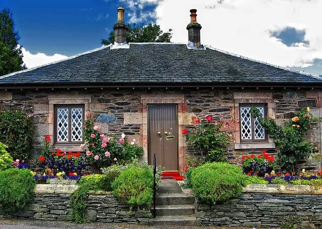 Примеры сельских домов Cottages of the UK 2 Scottish cottages, Cottage, Cottage exteriors