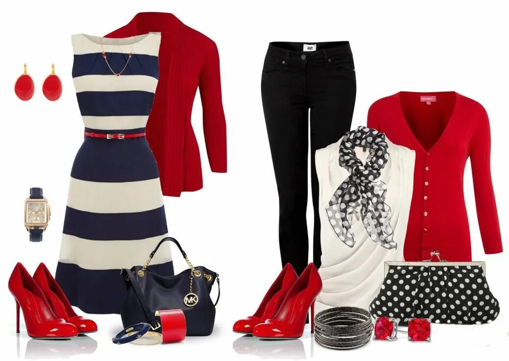 Примеры сочетания одежды фото QBet.com Red color outfits, Fashion, Colourful outfits