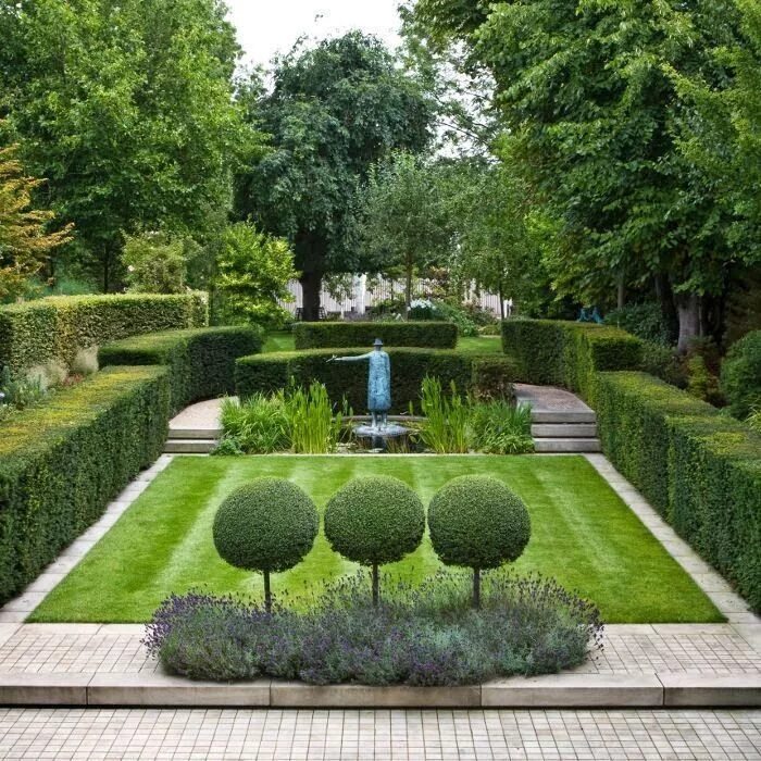 Примеры стилей ландшафтного дизайна Formal garden. Beautiful gorgeous pretty flowers Evergreen garden, Easy garden, 