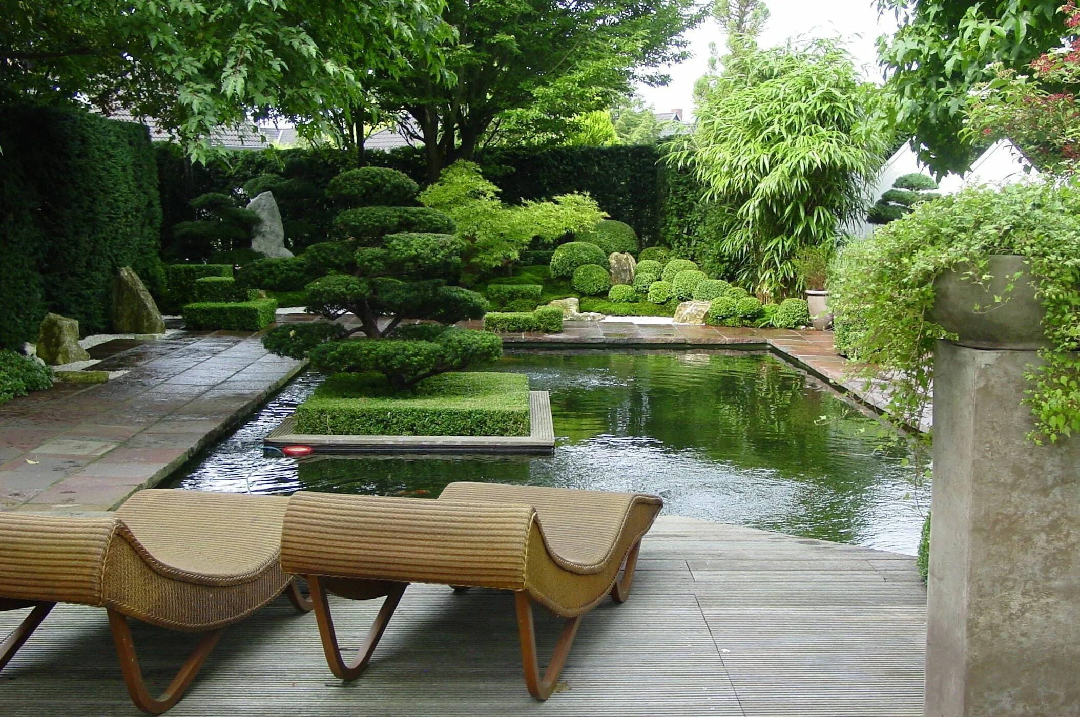 Примеры стилей ландшафтного дизайна Gartengestaltung unter anwendung der japanischen gartenkunst homify Minimalist g