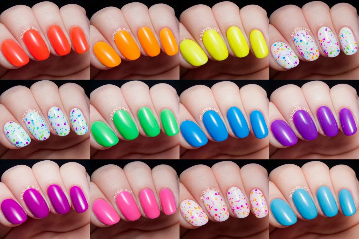 Примеры цветов маникюра China Glaze Electric Nights for Summer 2015 Swatch and Review Summer nails color