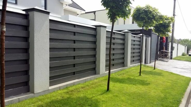 Примеры забора для дома террасная доска эпицентр  terrasnaya doska эpytsentr House fence design, Home g