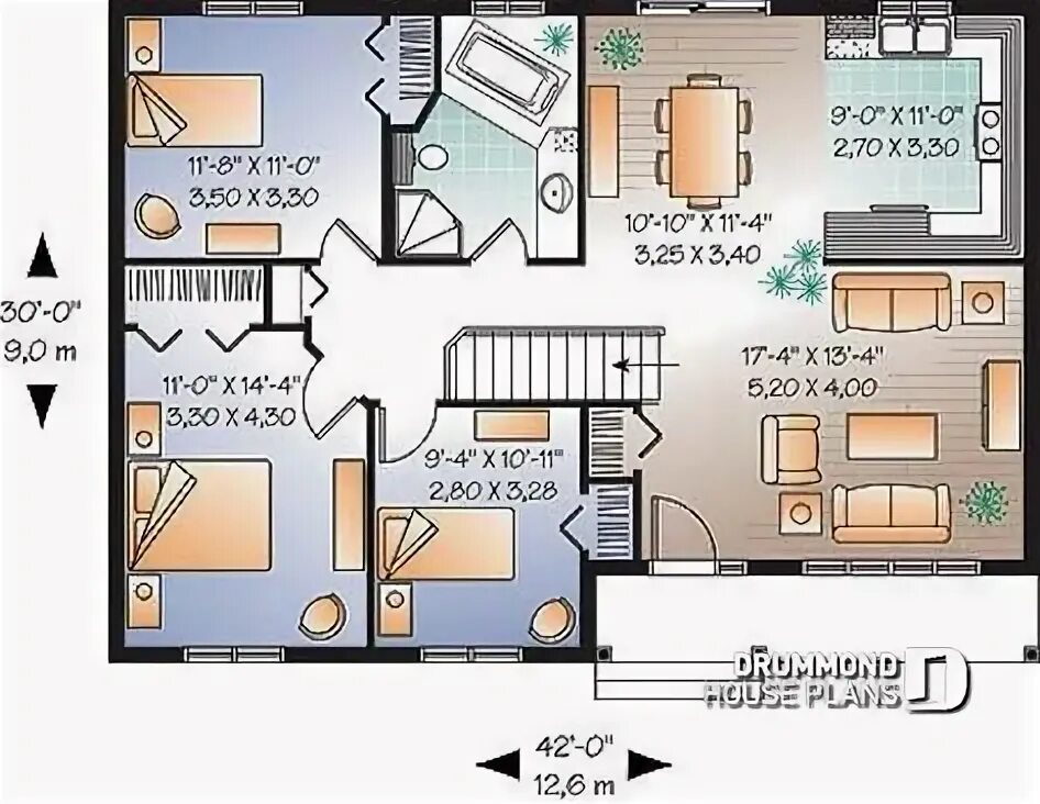 Примеры закольцованной планировки 10 популярных идей на тему "1180 sq ft house" для вдохновения