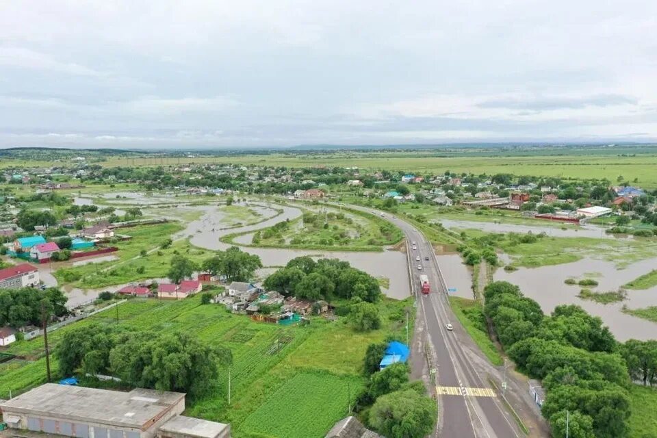 Приморский край михайловский район фото С высоты птичьего полета: Михайловский район Приморья оказался в зоне подтоплени