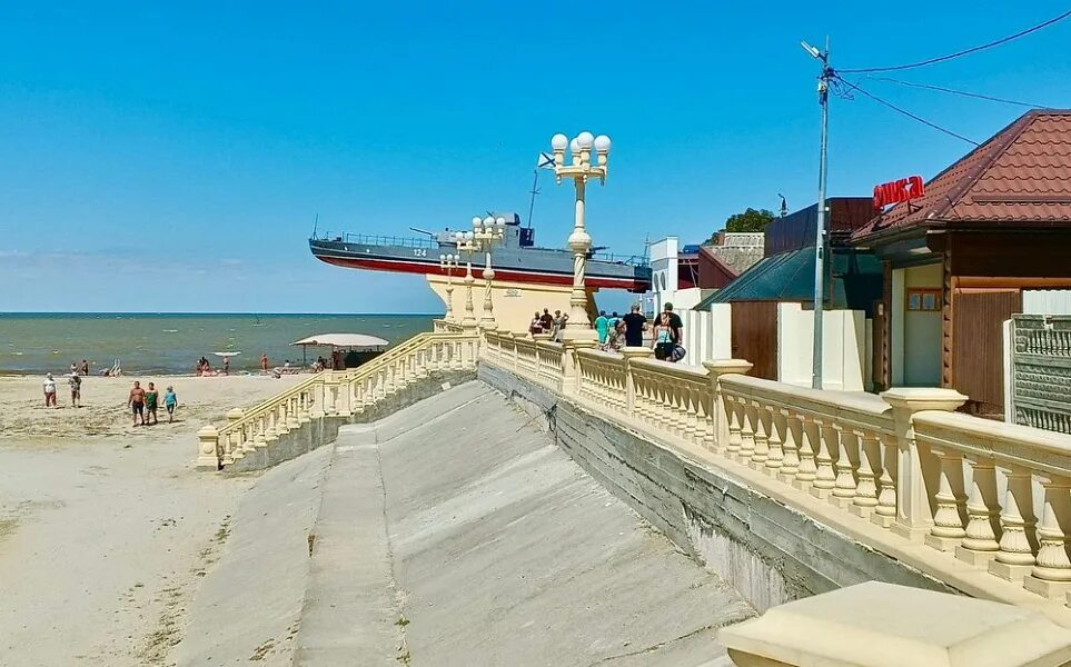 Приморско ахтарск фото В Приморско-Ахтарске завершают благоустройство набережной Министерство топливно-