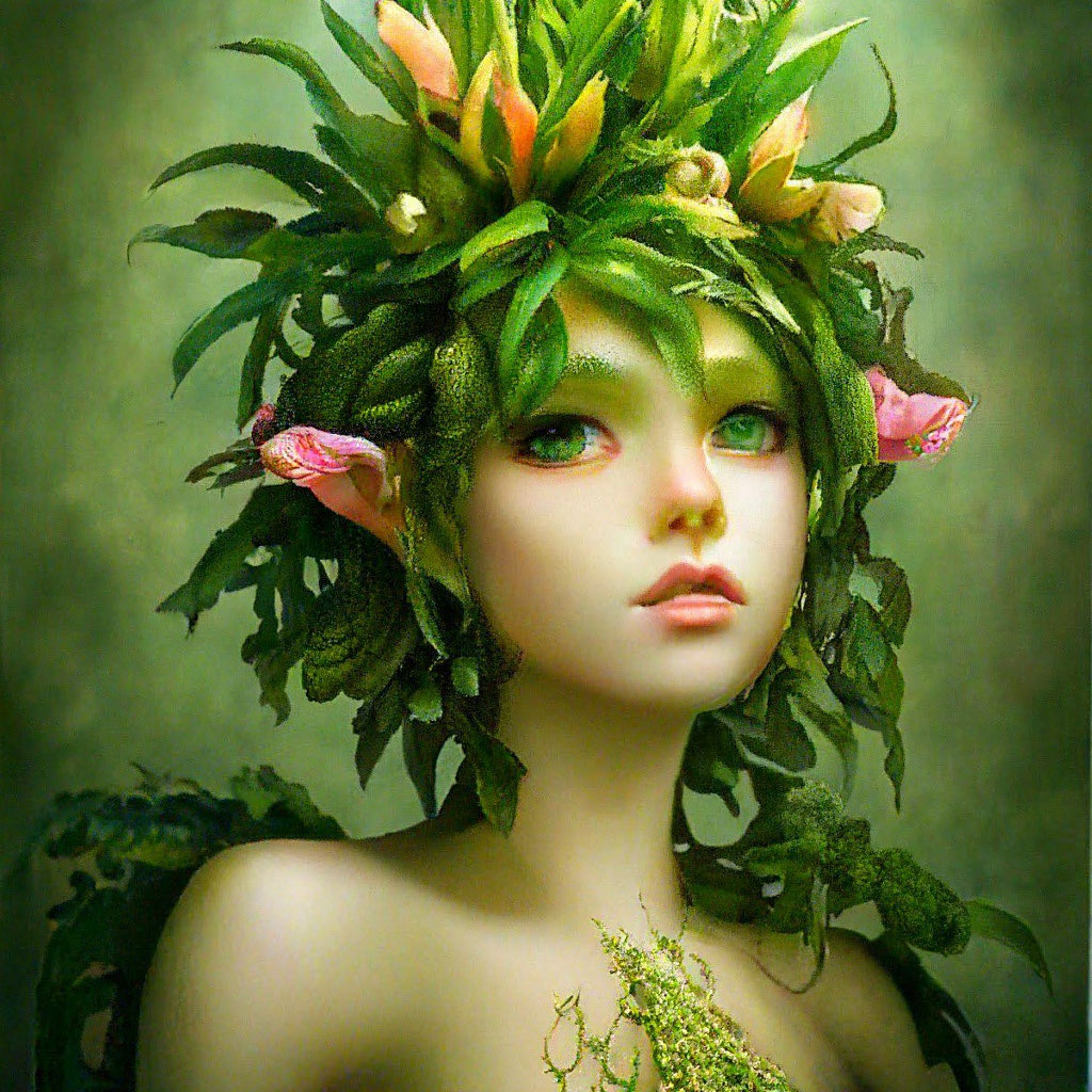 Принцесса цветов фото "Princess of plants" - image created in Shedevrum