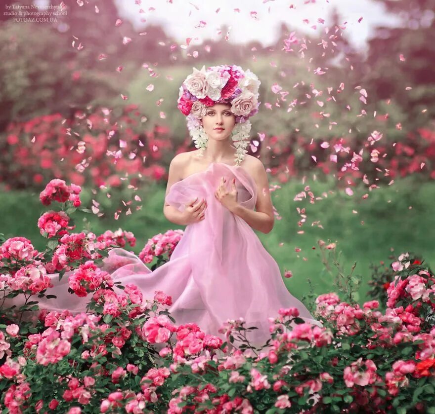 Принцесса цветов фото Rose Princess Fantasy princess, Beautiful photography, Princess