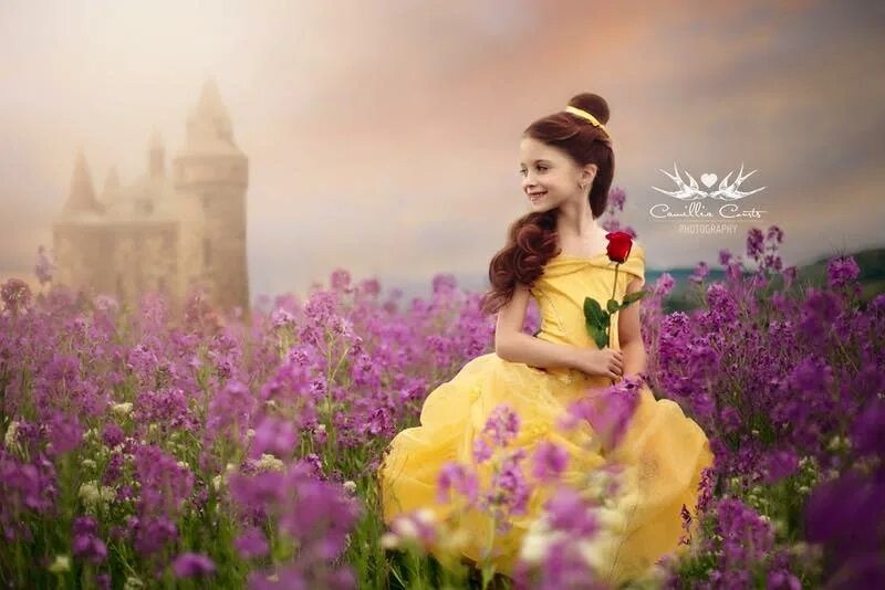 Принцесса цветов фото This photographer transformed her daughter into Disney characters and the result