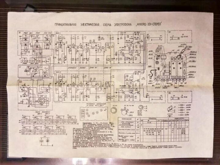 Принципиальная электрическая схема аккорд 201 Проигрыватель Аккорд 201 Стерео - купить в Москве, цена 1 500 руб., продано 9 ию