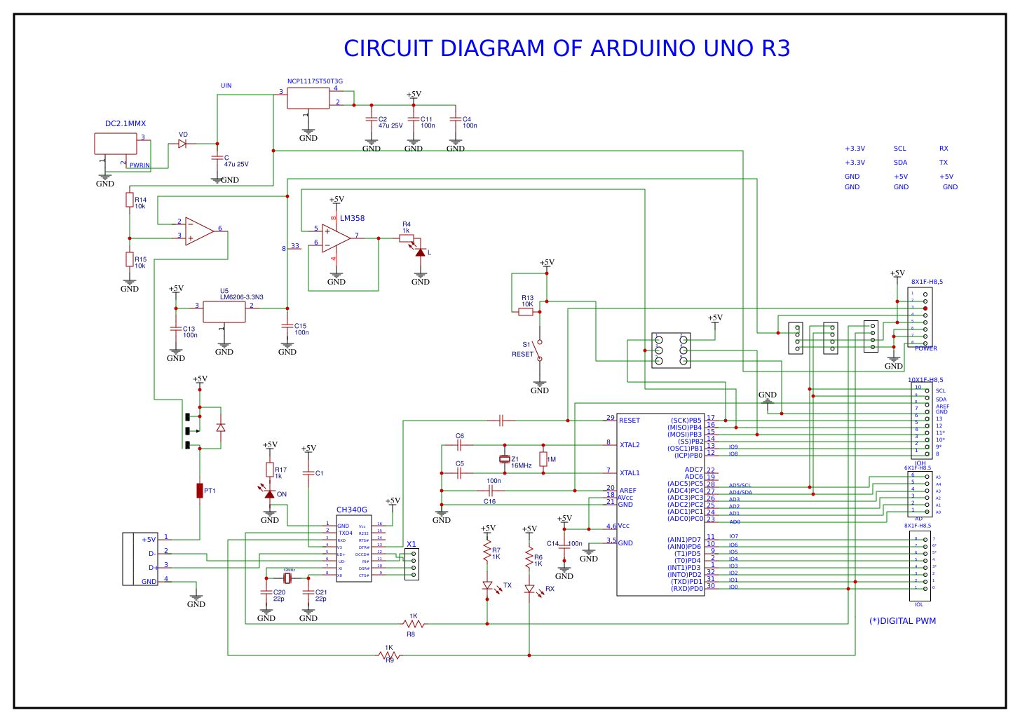 Принципиальная электрическая схема ардуино diy arduino circuit Resources