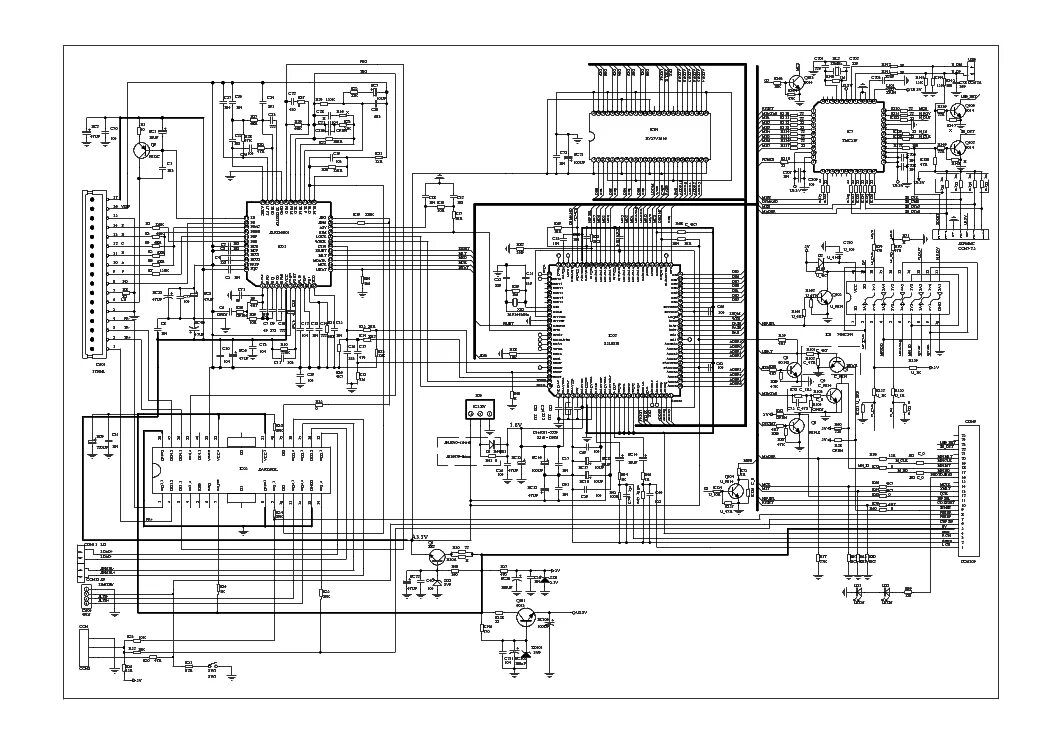 Принципиальная электрическая схема автомагнитолы MYSTERY MCD-585MP Service Manual download, schematics, eeprom, repair info for e