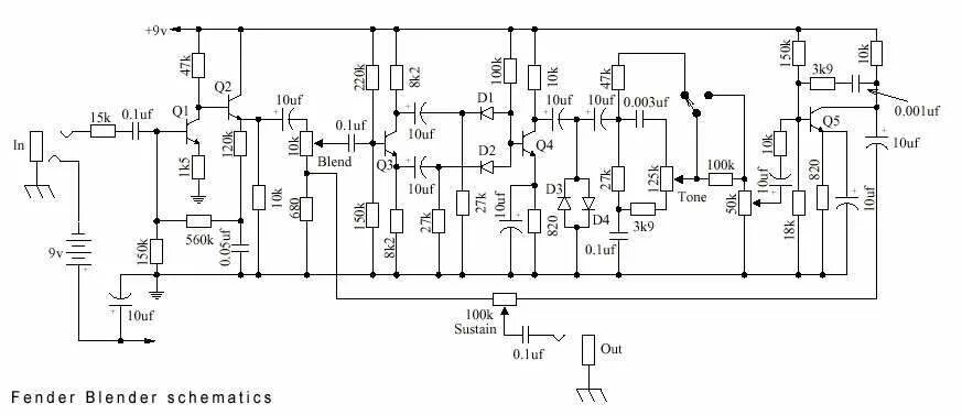 Принципиальная электрическая схема блендера Вопрос по ремонту винтажной примочки - equipment.effects.amps - Форум гитаристов