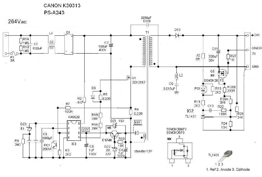 Принципиальная электрическая схема блока питания 6ep1437 3baoo dual - Power supply with three pins on the output, why? - Electrical Engineering