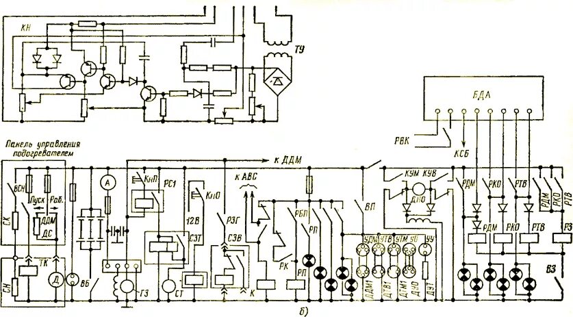 Принципиальная электрическая схема дизеля Электрическая схема ЭСДА-30