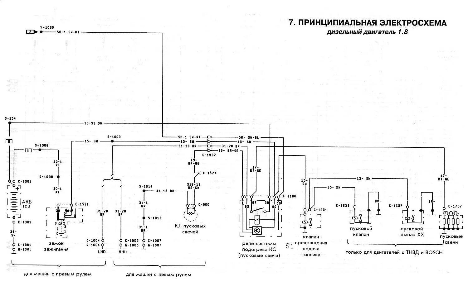 Принципиальная электрическая схема дизеля Прынцыповая электрасхема дызель 1.8 (Электраабсталяванне / Схемы электраабсталяв