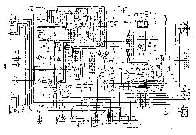 Принципиальная электрическая схема электрооборудования Принципиальная схема электрооборудования автомобиля ГАЗ-66-11 " Схемы предохрани