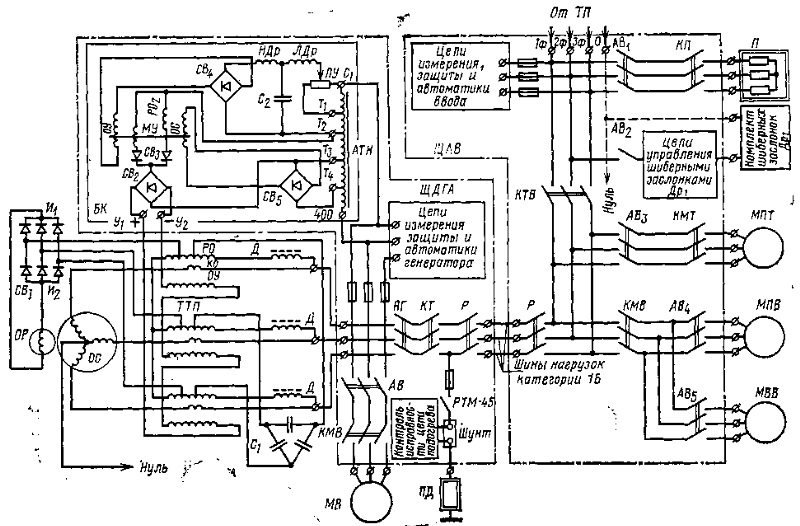 Принципиальная электрическая схема электростанции Ответы Mail.ru: Поиск названия электрооборудования СССР