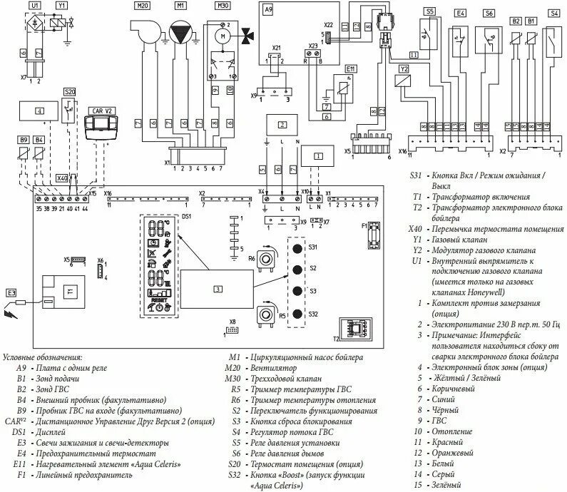 Принципиальная электрическая схема газовых котлов Котел газовый Immergas Maior Eolo 32 4 E 3.020924 - купить недорого, хорошие цен