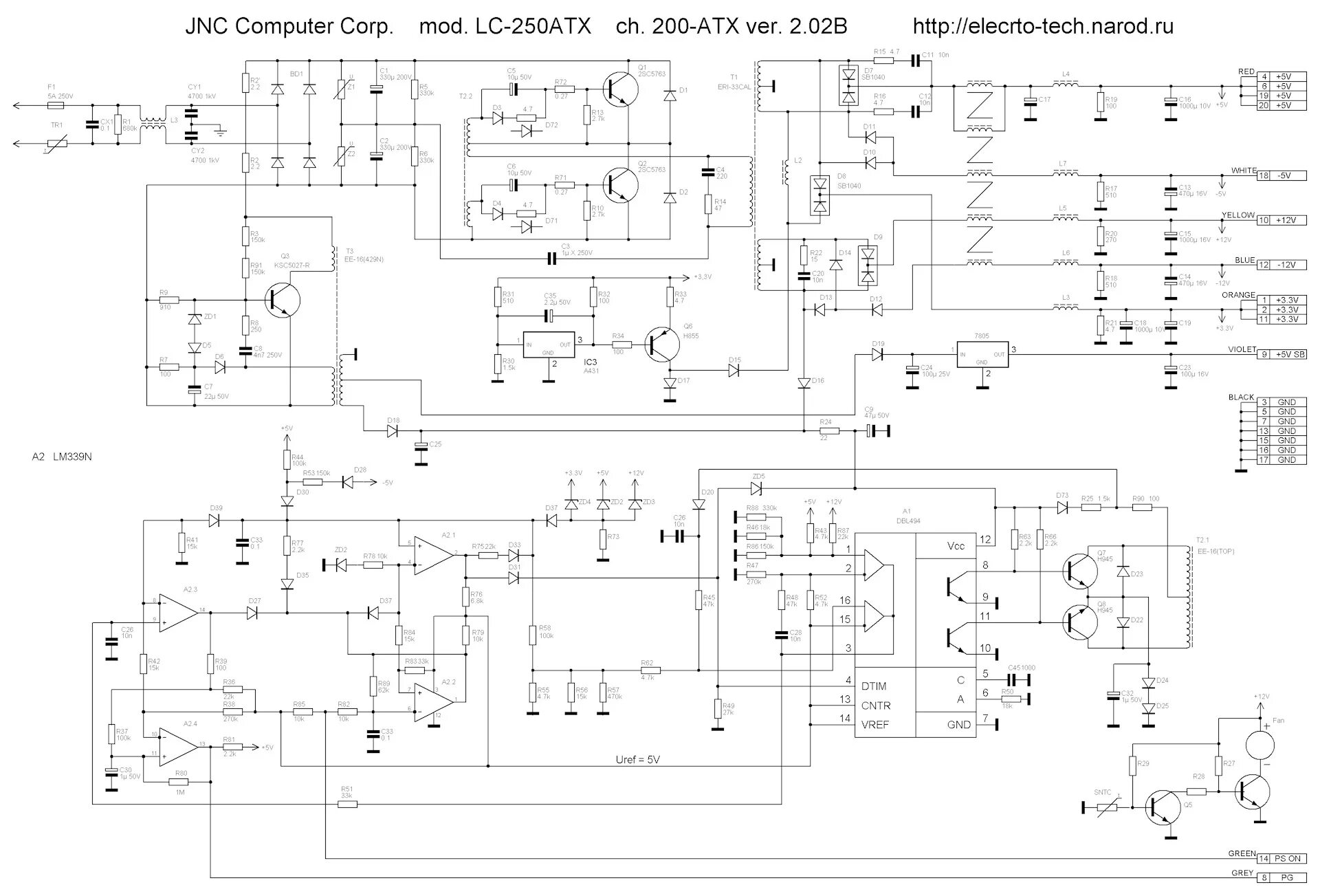 Принципиальная электрическая схема inv32s12m rev0 5 Зарядное устройство из компьютерного блока питания. - Сообщество "Сделай Сам" на