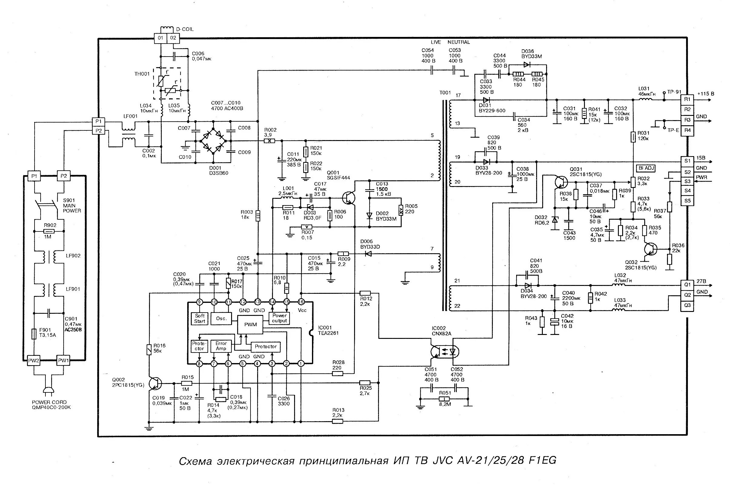 Принципиальная электрическая схема inv32s12m rev0 5 Daewoo dvt 2085d схема - фото - АвтоМастер Инфо