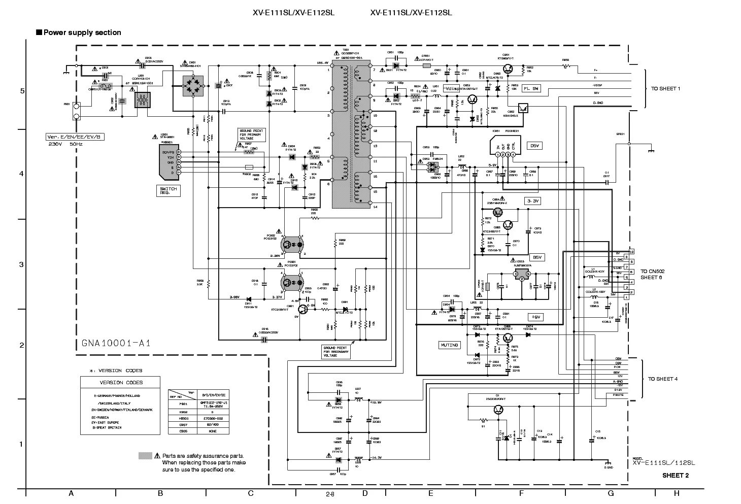 JVC TH-S5 Service Manual download, schematics, eeprom, repair info for electroni