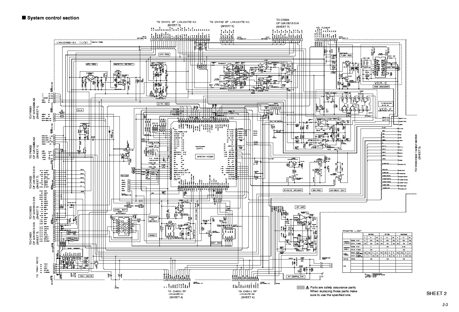 Принципиальная электрическая схема jvc JVC TH-S5 Service Manual download, schematics, eeprom, repair info for electroni