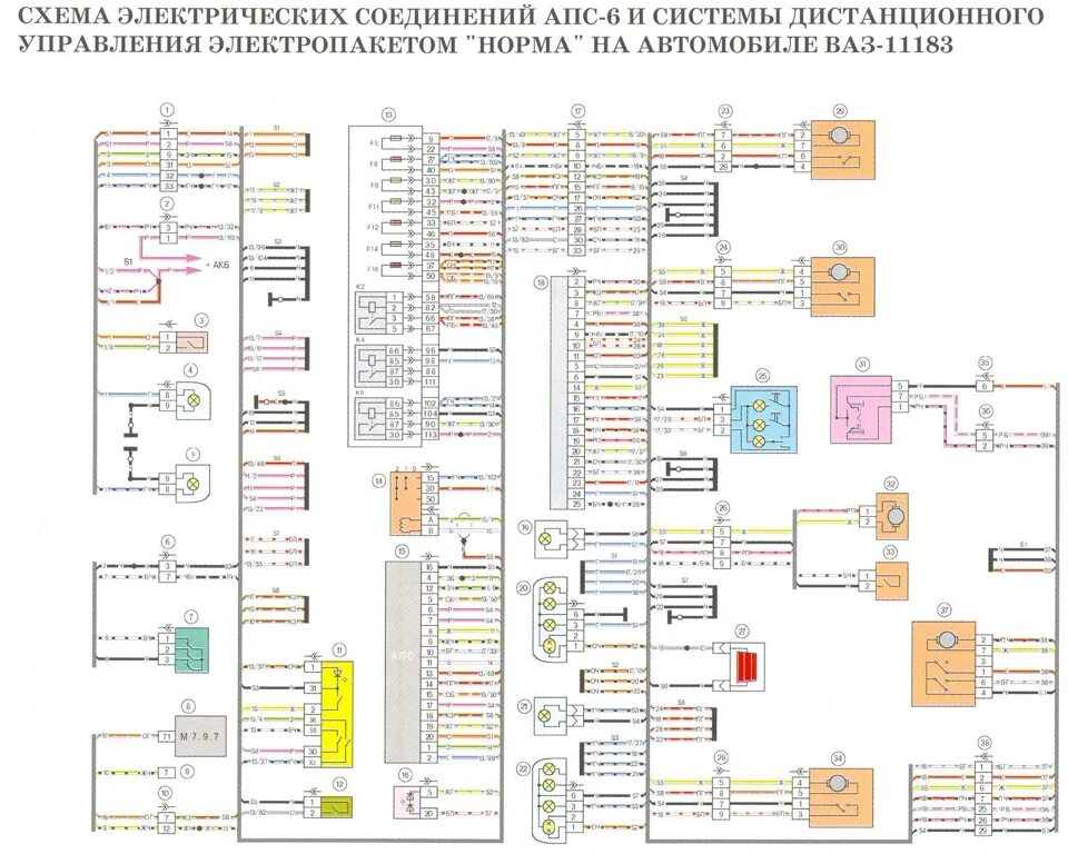 Принципиальная электрическая схема калина схемы подключения электро привода багажника - Lada Калина хэтчбек, 1,6 л, 2007 г