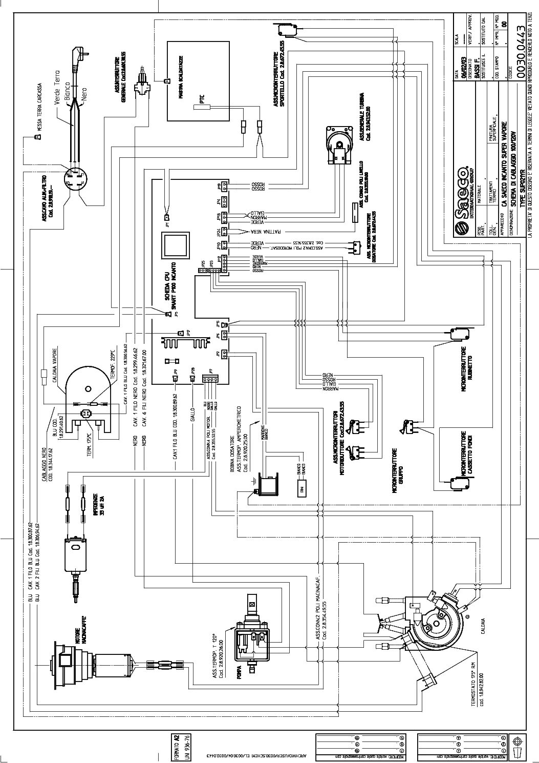 SAECO ROYAL PROFF 2POMPS Service Manual download, schematics, eeprom, repair inf