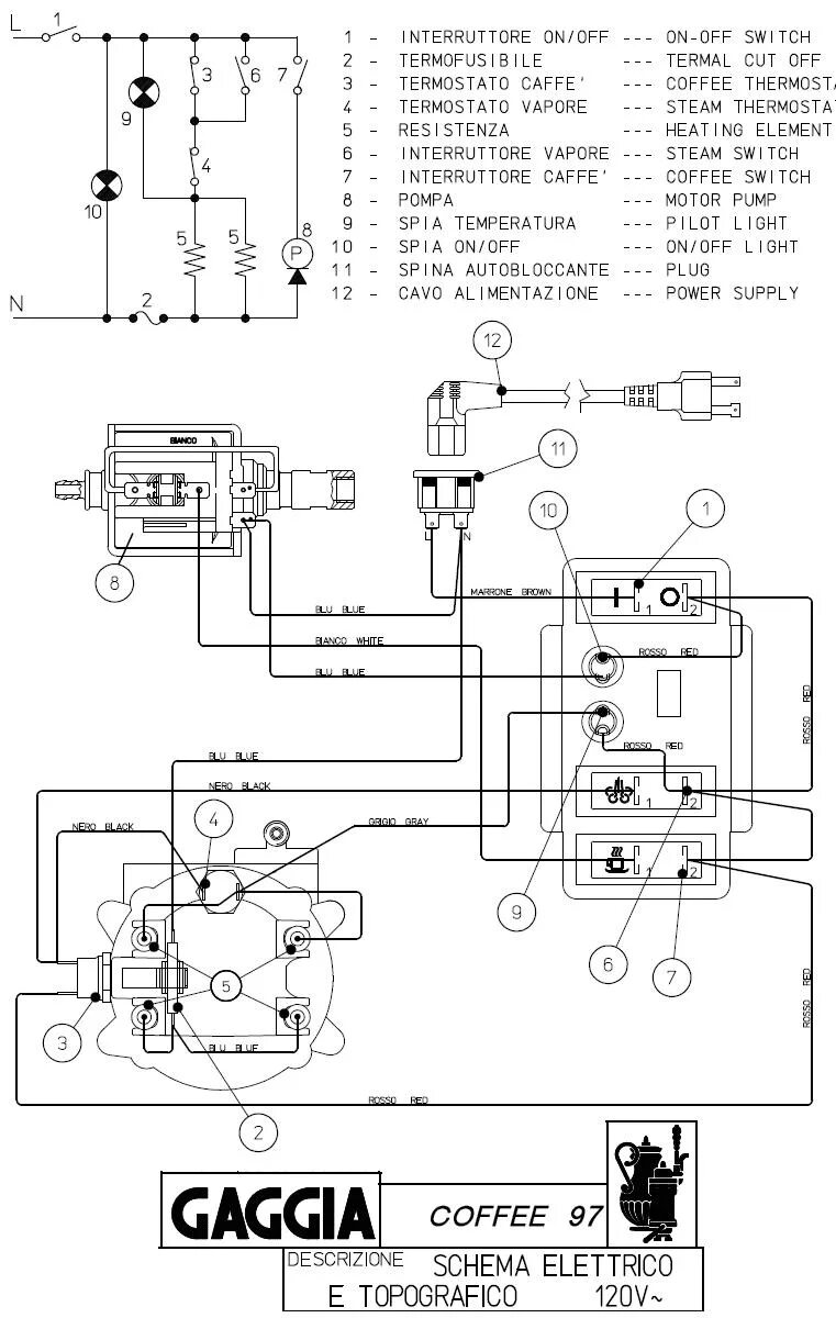 Принципиальная электрическая схема кофемашины Электрическая схема кофемашины - TouristMaps.ru