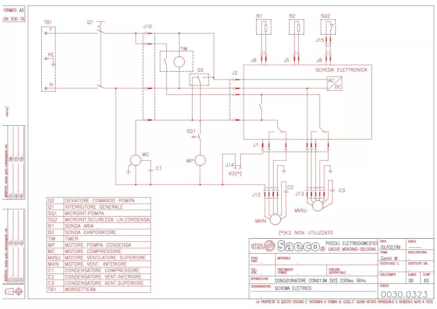 Принципиальная электрическая схема кофемашины SAECO ROYAL COFFEE BAR Service Manual download, schematics, eeprom, repair info 