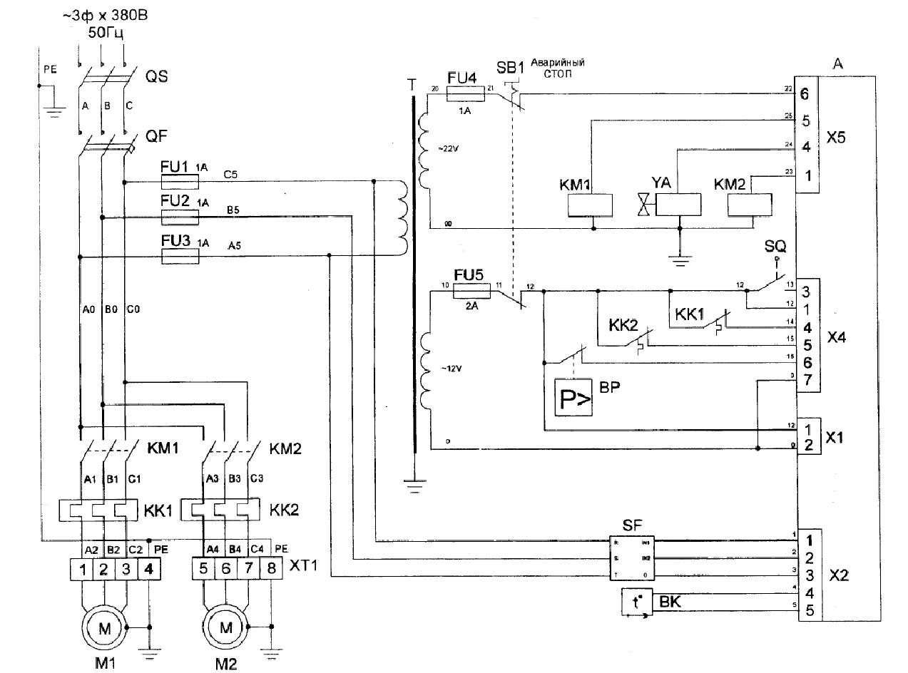Принципиальная электрическая схема компрессоров Разработка электрической принципиальной схемы управления электроприводом компрес