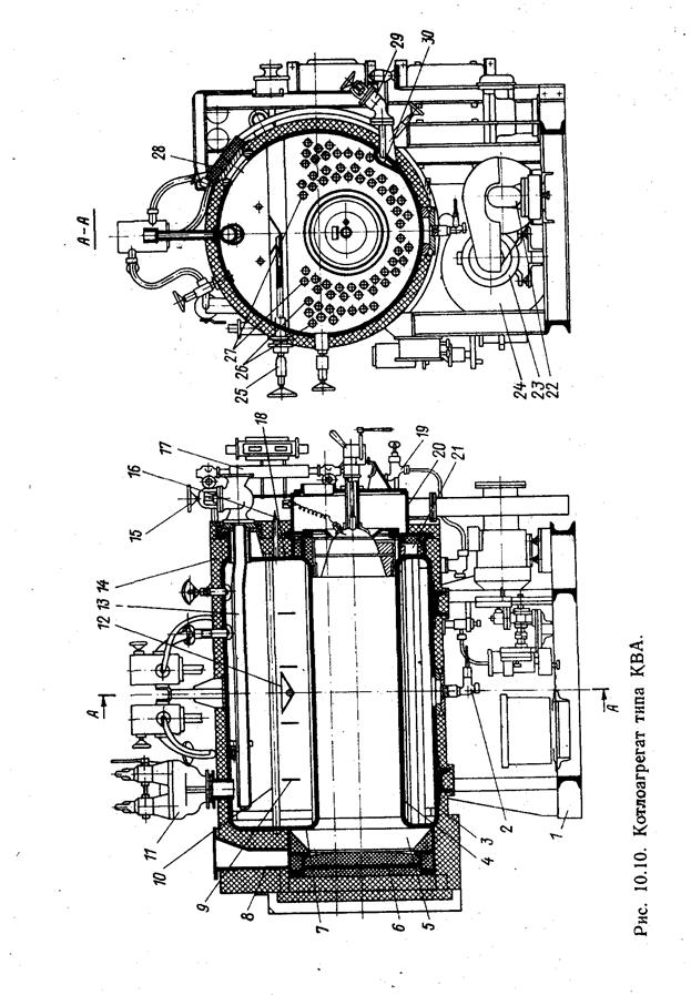Принципиальная электрическая схема котлоагрегата коав 200 Конструкция котлоагрегата типа КВА - 0,5/5. - МегаЛекции
